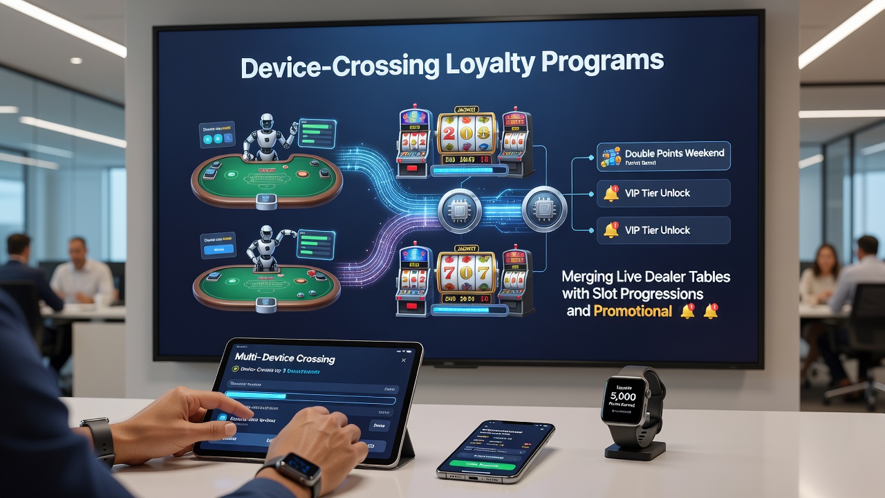 Mobile und stationäre Nutzung von Loyalitätsprogrammen mit progressiven Slots und Live-Tischen