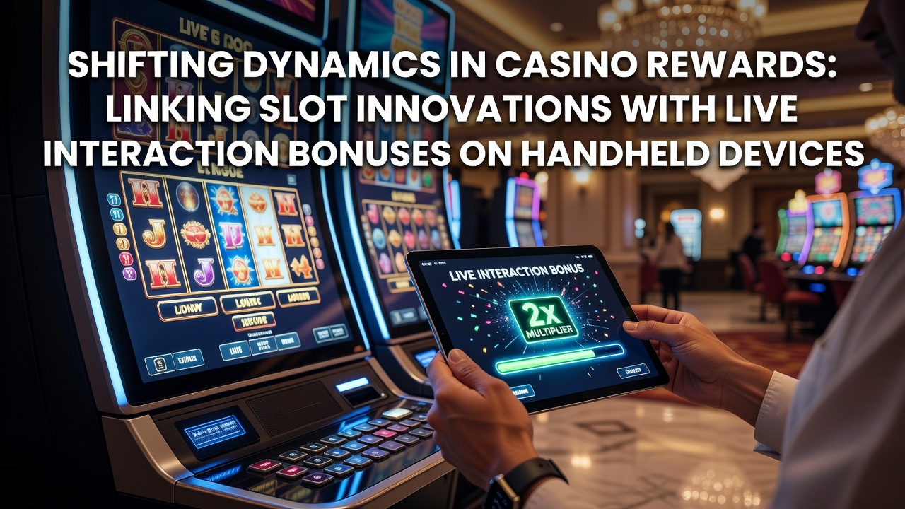 Illustration zu mobilen Casino-Belohnungen mit Slot-Innovationen und Live-Interaktionen